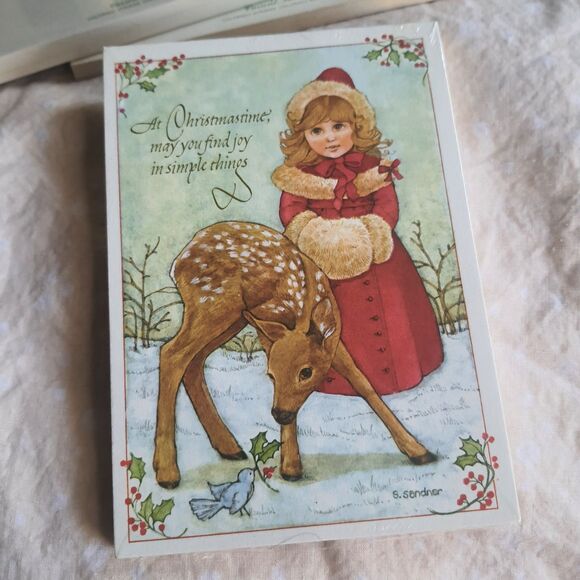 Vintage Lot Of 62 Christmas Postcards Holiday Shepard Boy Little Dears Made USA - Picture 6 of 7